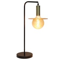 Lalia Home - Oslo 450lm Table Lamp - BLACK/ANTIQUE BRASS PLATED COLOR - Front_Zoom