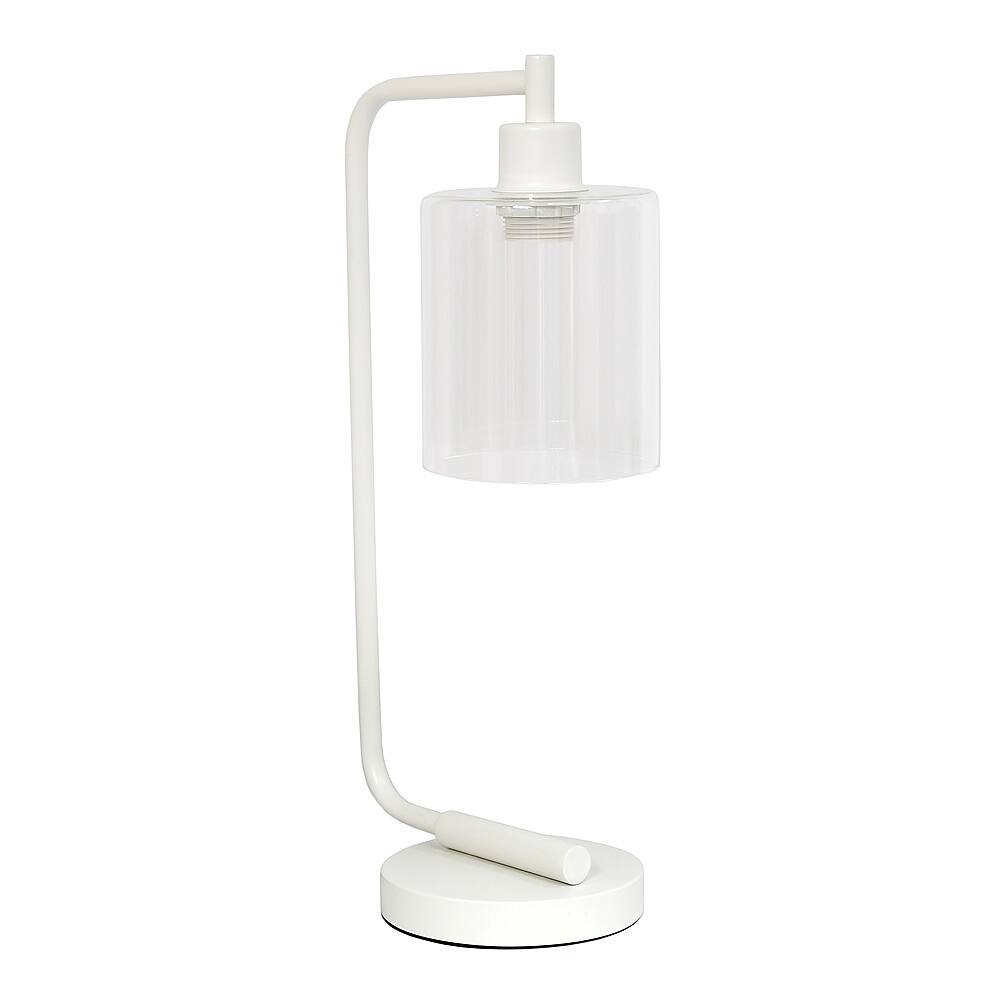 Lalia Home Modern Iron 450lm Desk Lamp with Glass Shade White LHD-2003 ...