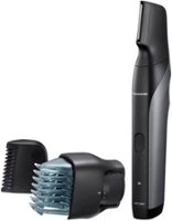 Panasonic - ER-GK80-S Rechargeable Cordless Body Hair Trimmer for Unisex with 2 Combo Attachments Wet/Dry - Black - Angle_Zoom