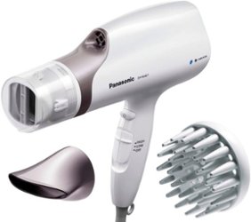Panasonic - EH-NA67-W Nanoe Hair Dryer with Oscillating QuickDry Nozzle - White - Front_Zoom