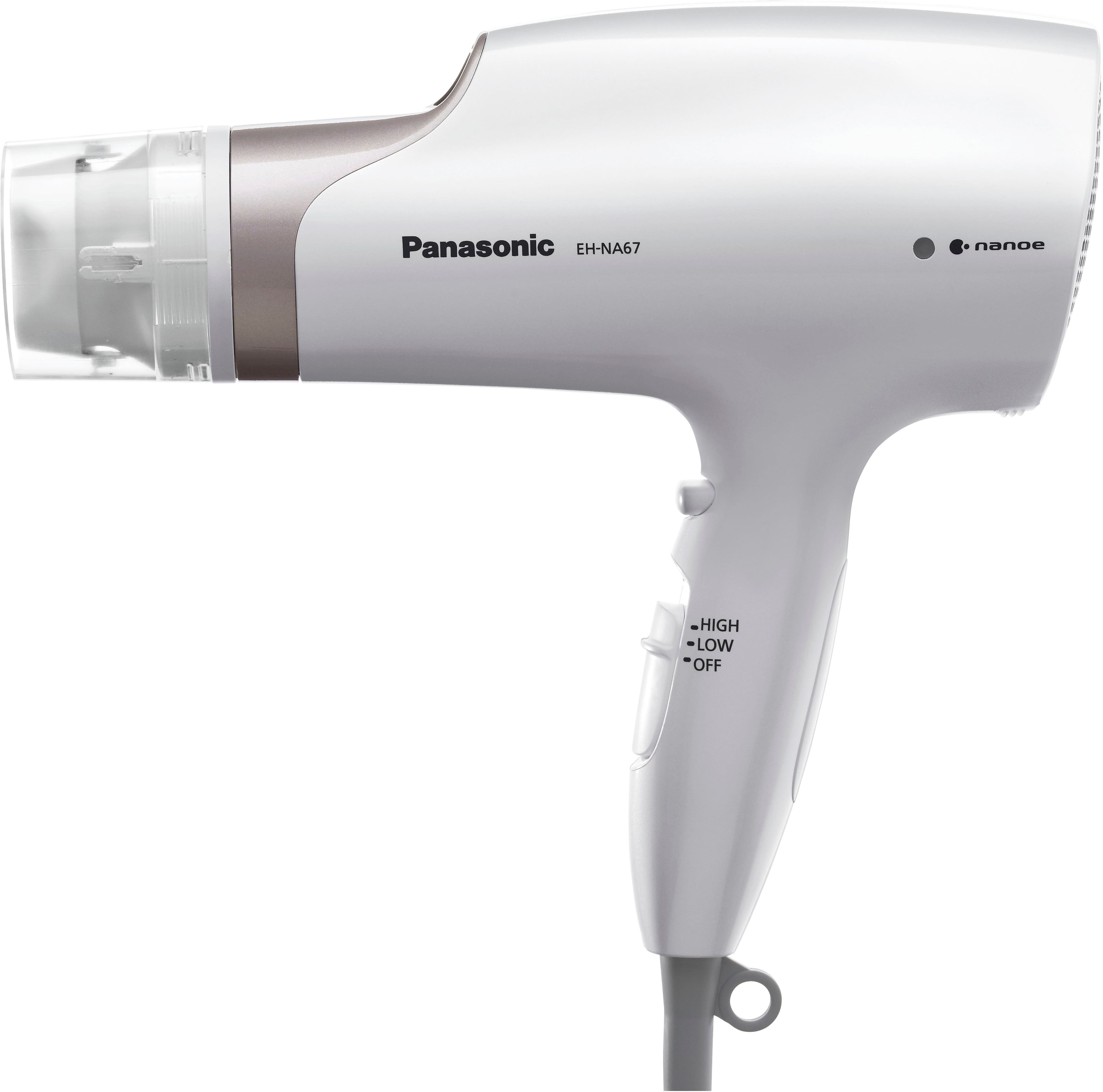 Alt View 12. Panasonic - EH-NA67-W Nanoe Hair Dryer with Oscillating QuickDry Nozzle - White.