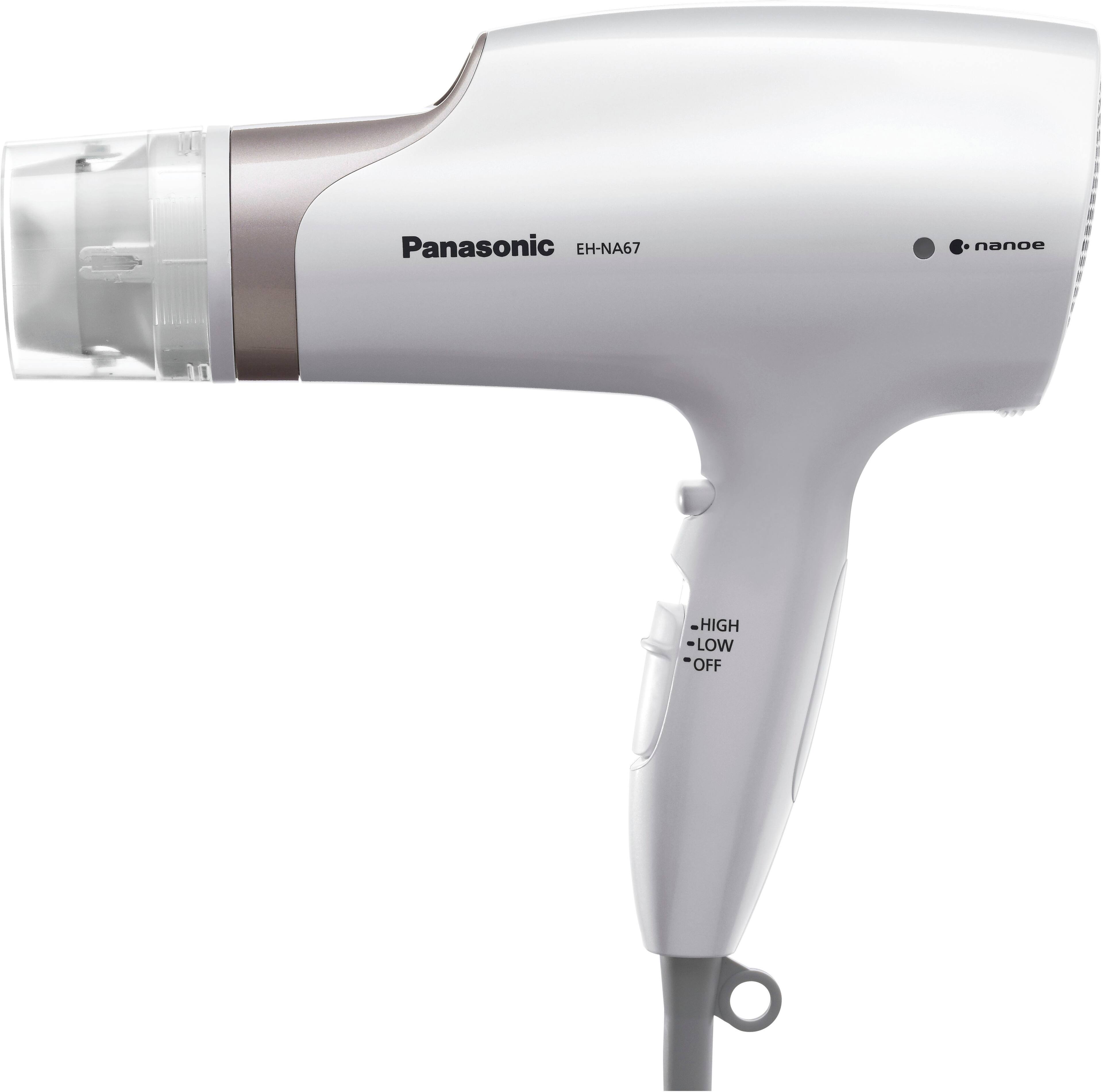 Alt View 12. Panasonic - EH-NA67-W Nanoe Hair Dryer with Oscillating QuickDry Nozzle - White.
