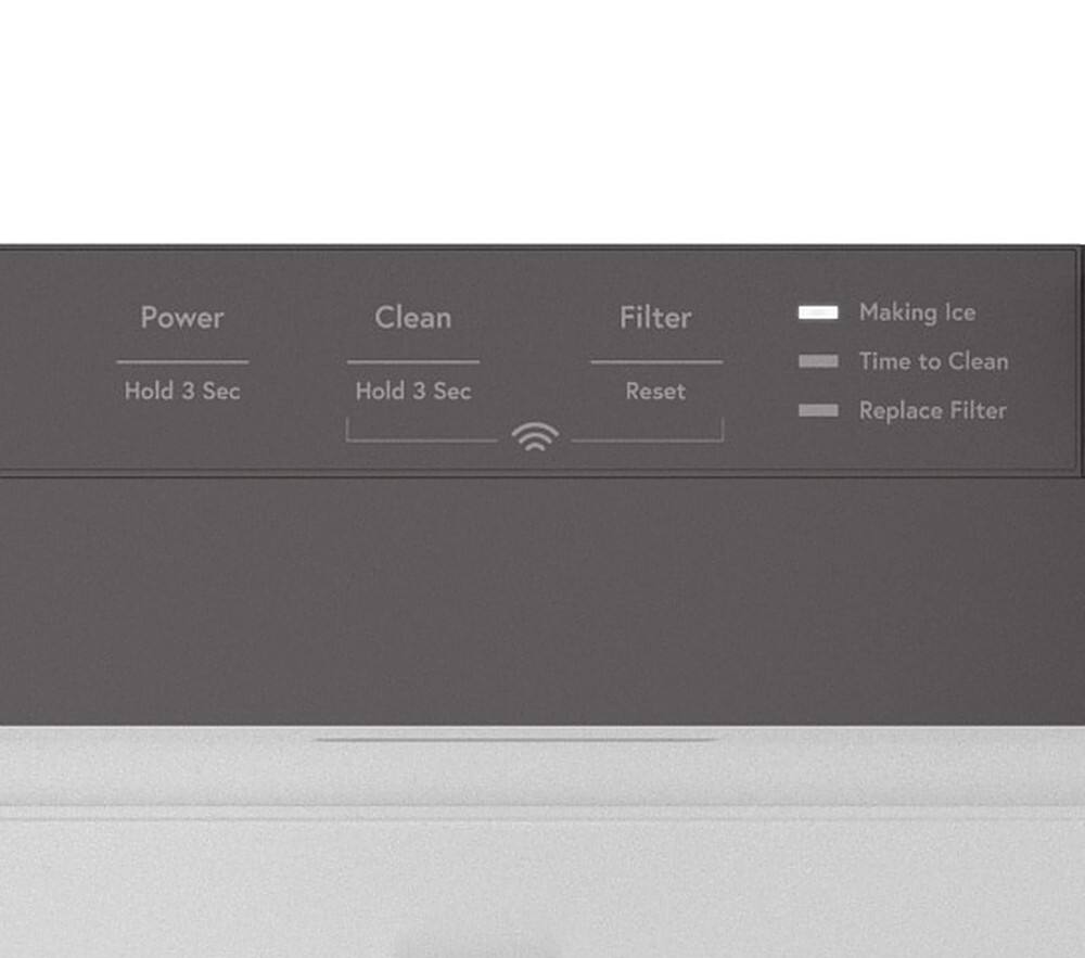 Alt View 23. GE Profile - 15" 26-Lb. Built-In Icemaker with Nugget Ice - Custom Panel Ready.