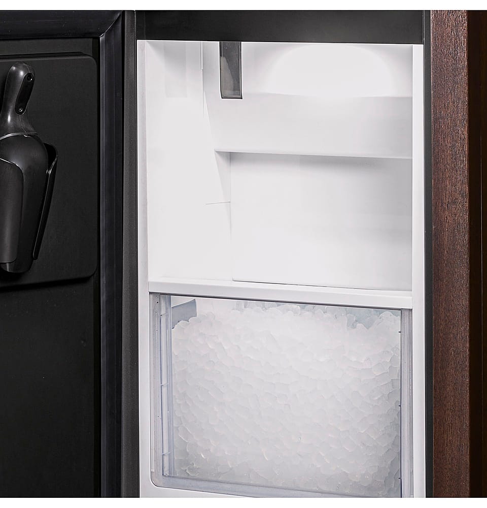 Alt View 29. GE Profile - 15" 26-Lb. Built-In Icemaker with Nugget Ice - Custom Panel Ready.