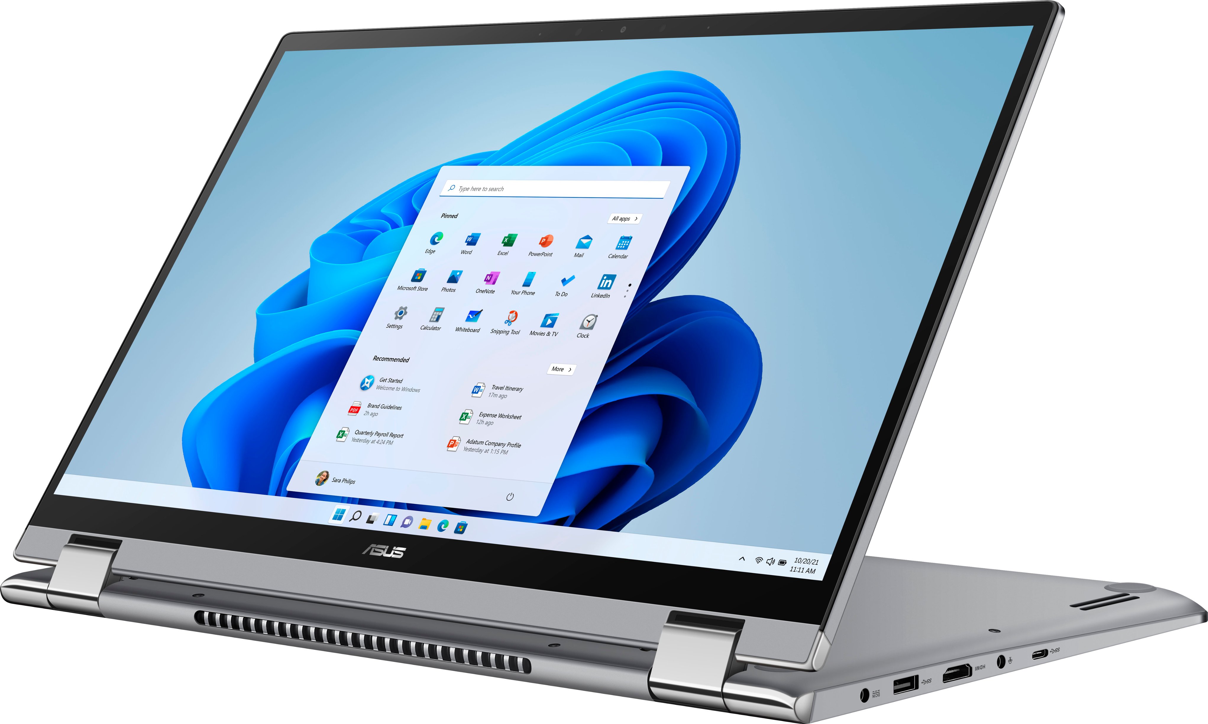 Angle View: ASUS - ZenBook 13 13.3" Laptop - Intel Core i7 - 8 GB Memory - 512 GB SSD - Pine Gray