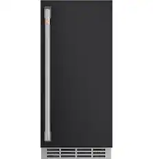 Front. Café - Ice Maker Door Kit - Matte Black.