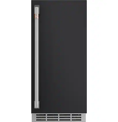 Front. Café - Ice Maker Door Kit - Matte Black.