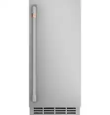 Front. Café - Ice Maker Door Kit - Stainless Steel.
