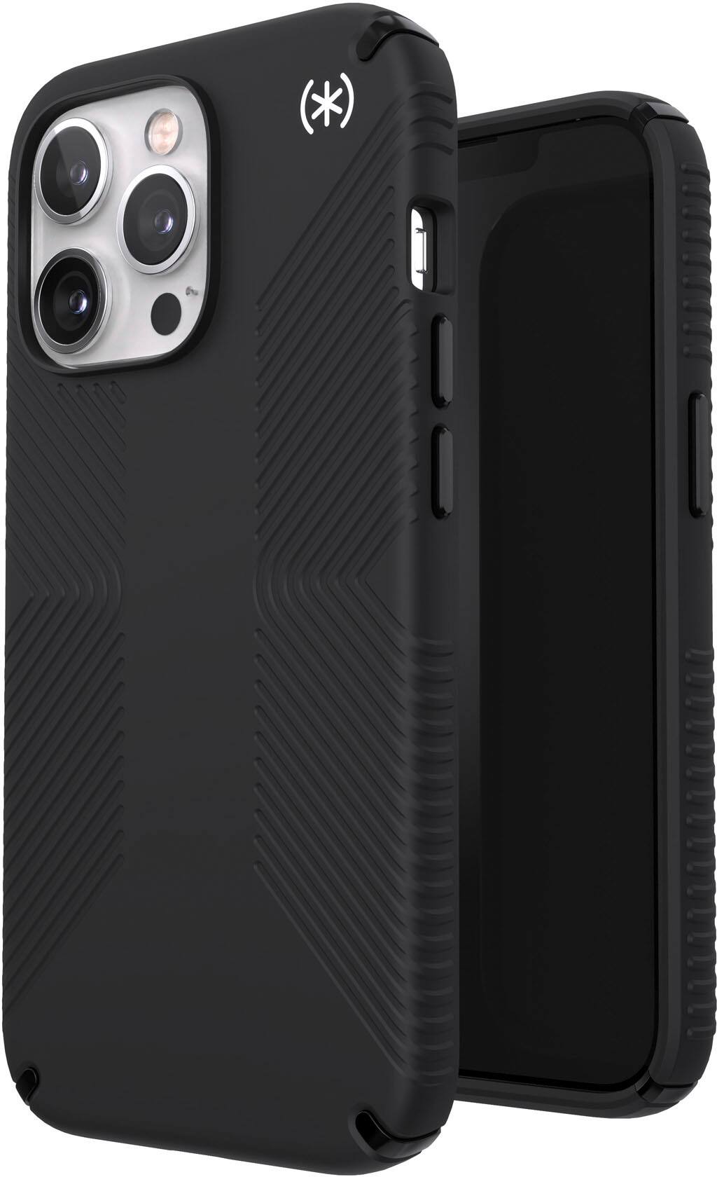 Angle View: Speck - Presidio2 Grip with Magsafe for iPhone 13 Pro - BLACK/BLACK/WHITE