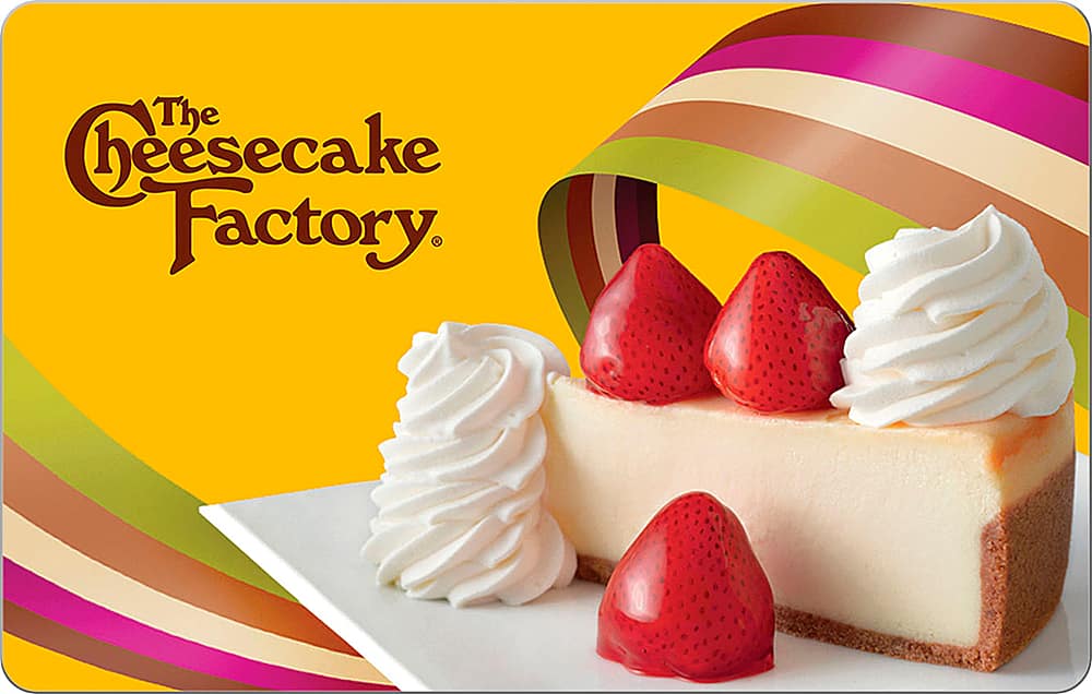 Front. Cheesecake Factory - $25 Gift Card.