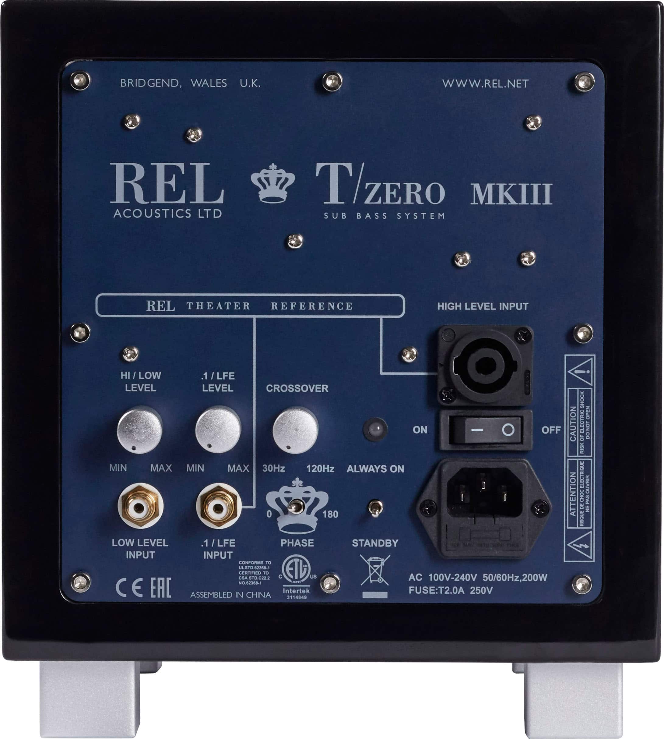 Back. REL - TZERO MKIII BLACK - High Gloss Black.