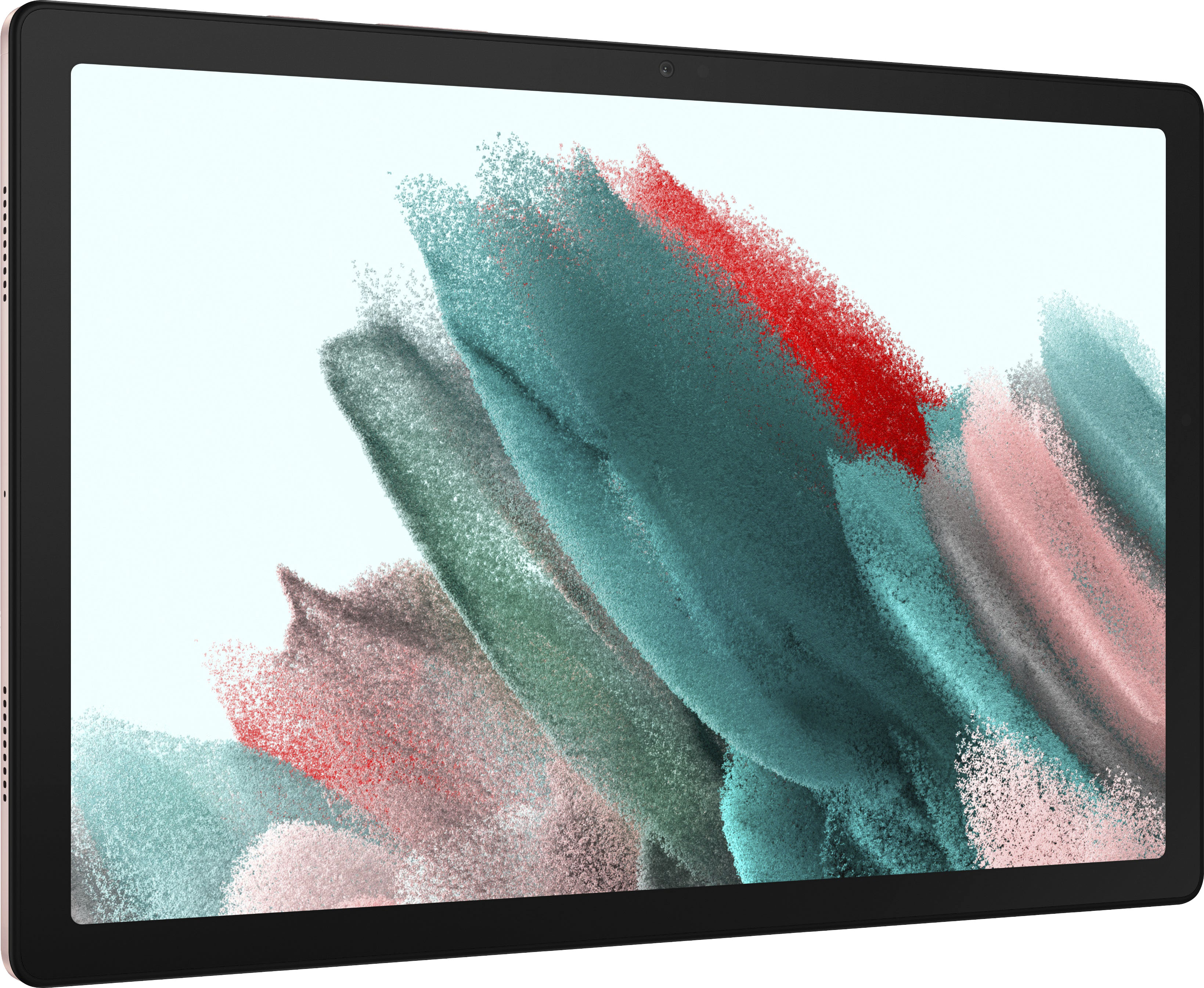 Left View: Samsung - Galaxy Tab A8 10.5" 128GB - Wi-Fi - Pink Gold