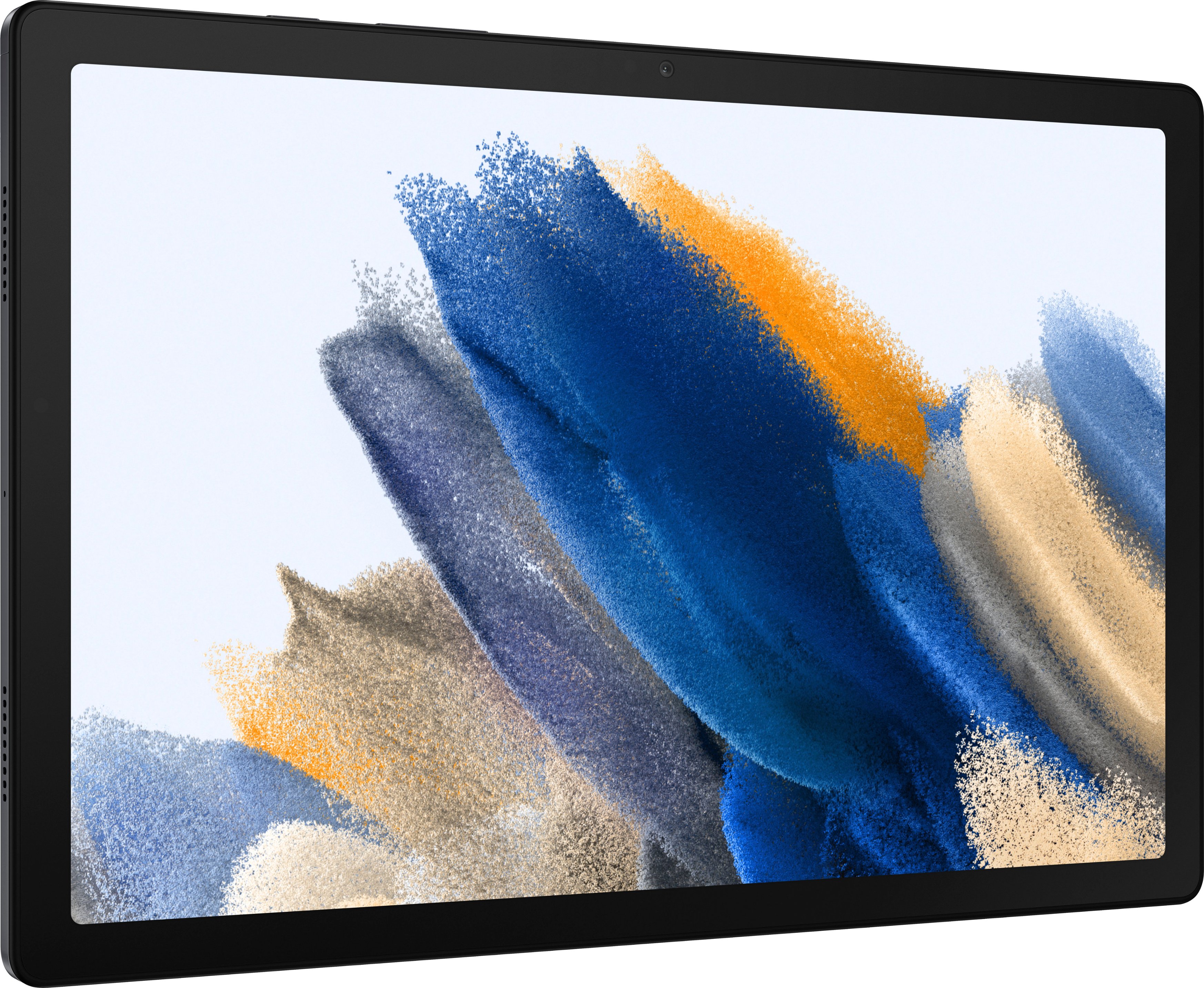 Left View: Samsung - Galaxy Tab A8 10.5" 128GB - Wi-Fi - Gray