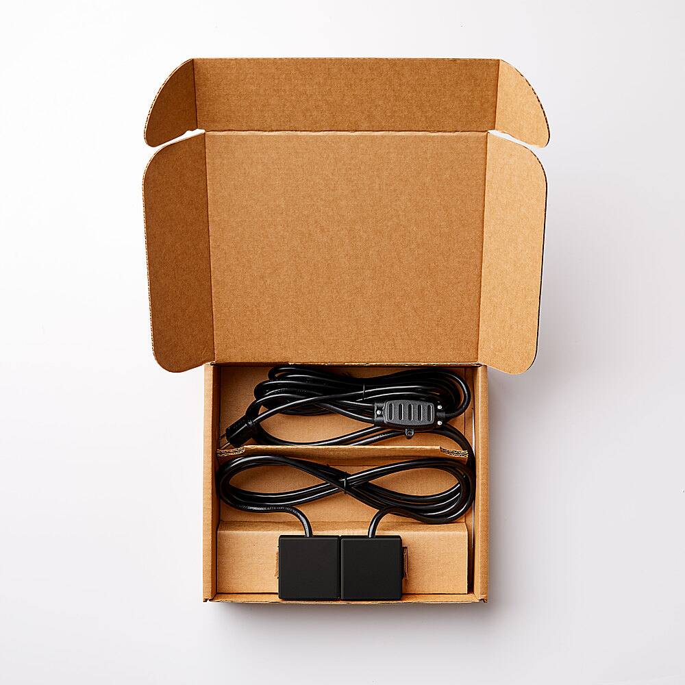 Alt View 14. charg - 2in1 2-outlet 4-USB Side Table Power Strip - Black.