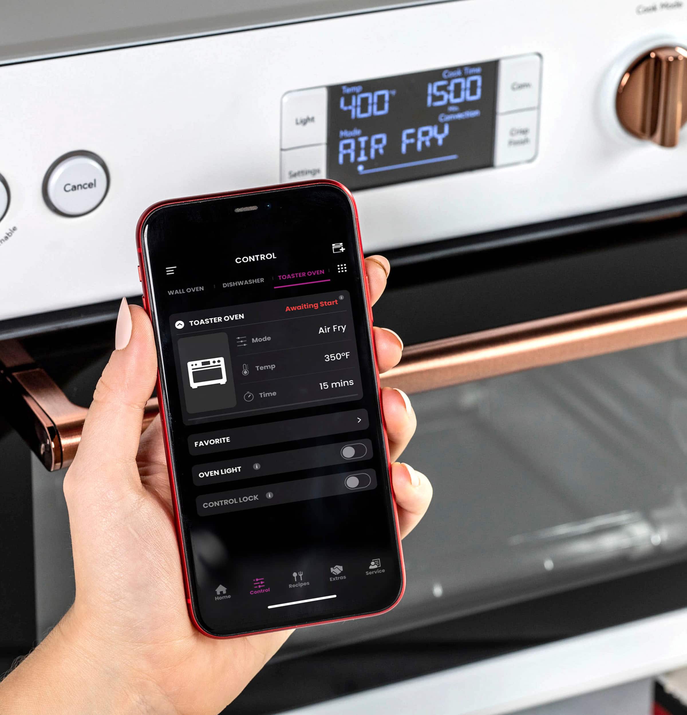 Alt View 11. Café - Couture Smart Toaster Oven with Air Fry - Matte White.