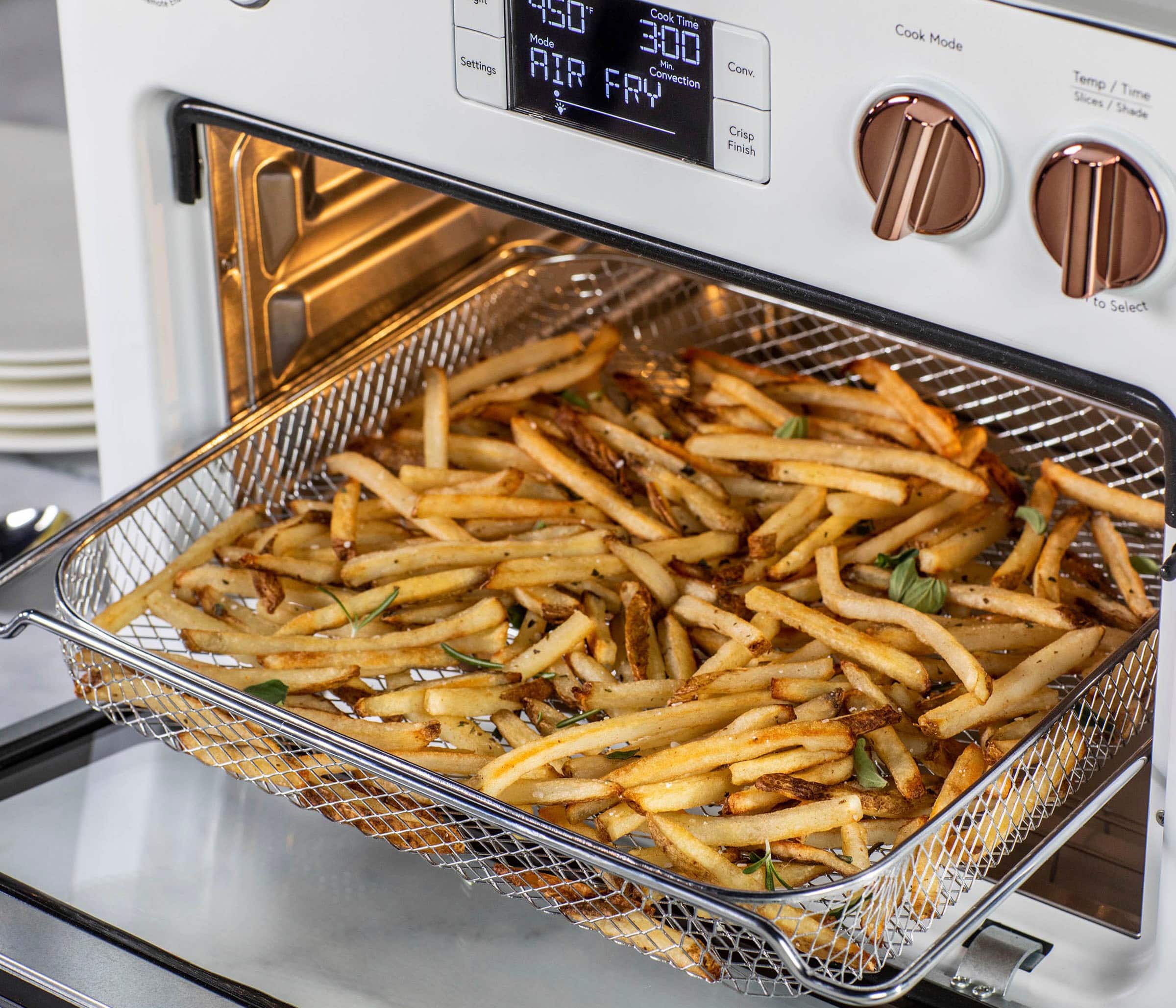 Alt View 16. Café - Couture Smart Toaster Oven with Air Fry - Matte White.