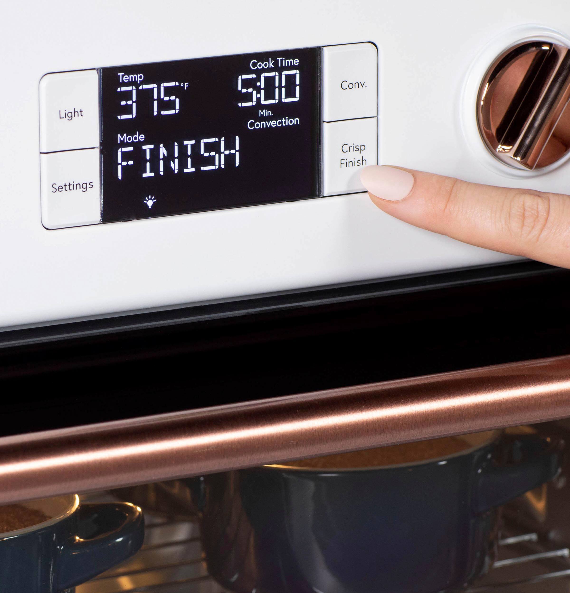 Alt View 17. Café - Couture Smart Toaster Oven with Air Fry - Matte White.