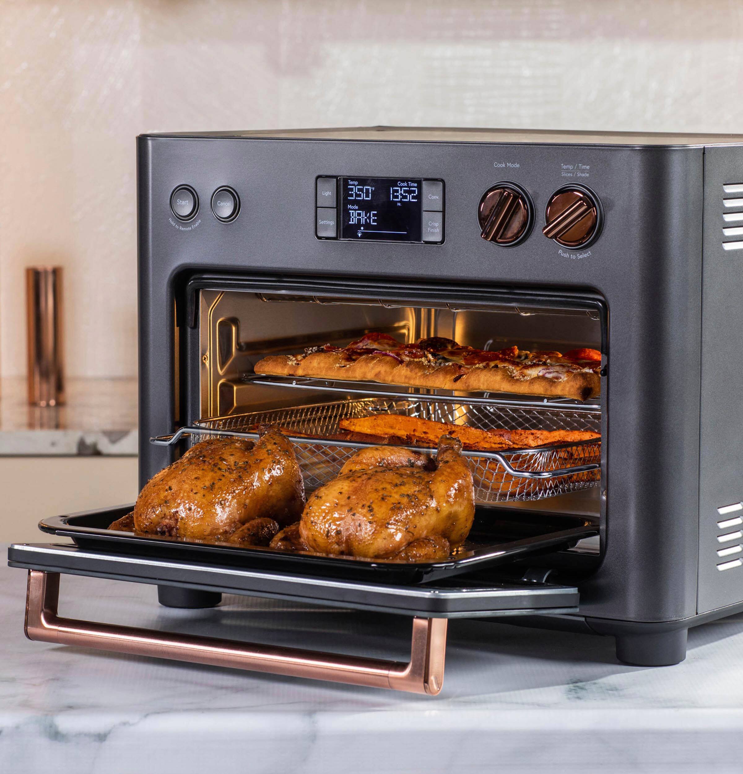 Alt View 13. Café - Couture Smart Toaster Oven with Air Fry - Matte Black.