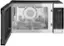 Angle. GE - 1.0 Cu. Ft. Convection Countertop Microwave with Air Fry - Black stainless steel.