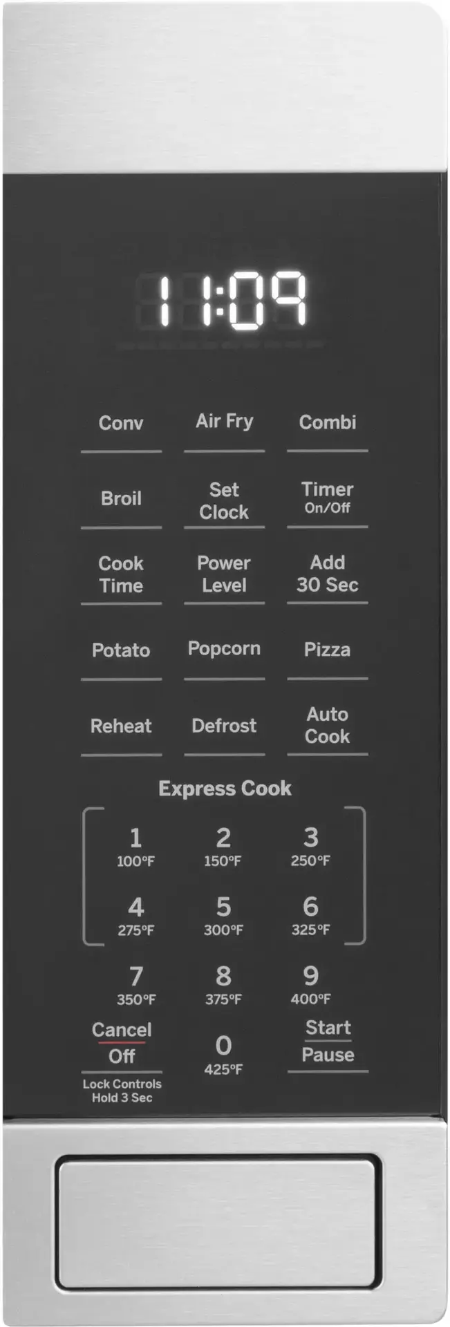 Alt View 11. GE - 1.0 Cu. Ft. Convection Countertop Microwave with Air Fry - Black stainless steel.