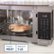 Alt View Zoom 13. GE - 1.0 Cu. Ft. Convection Countertop Microwave with Air Fry - Black stainless steel.