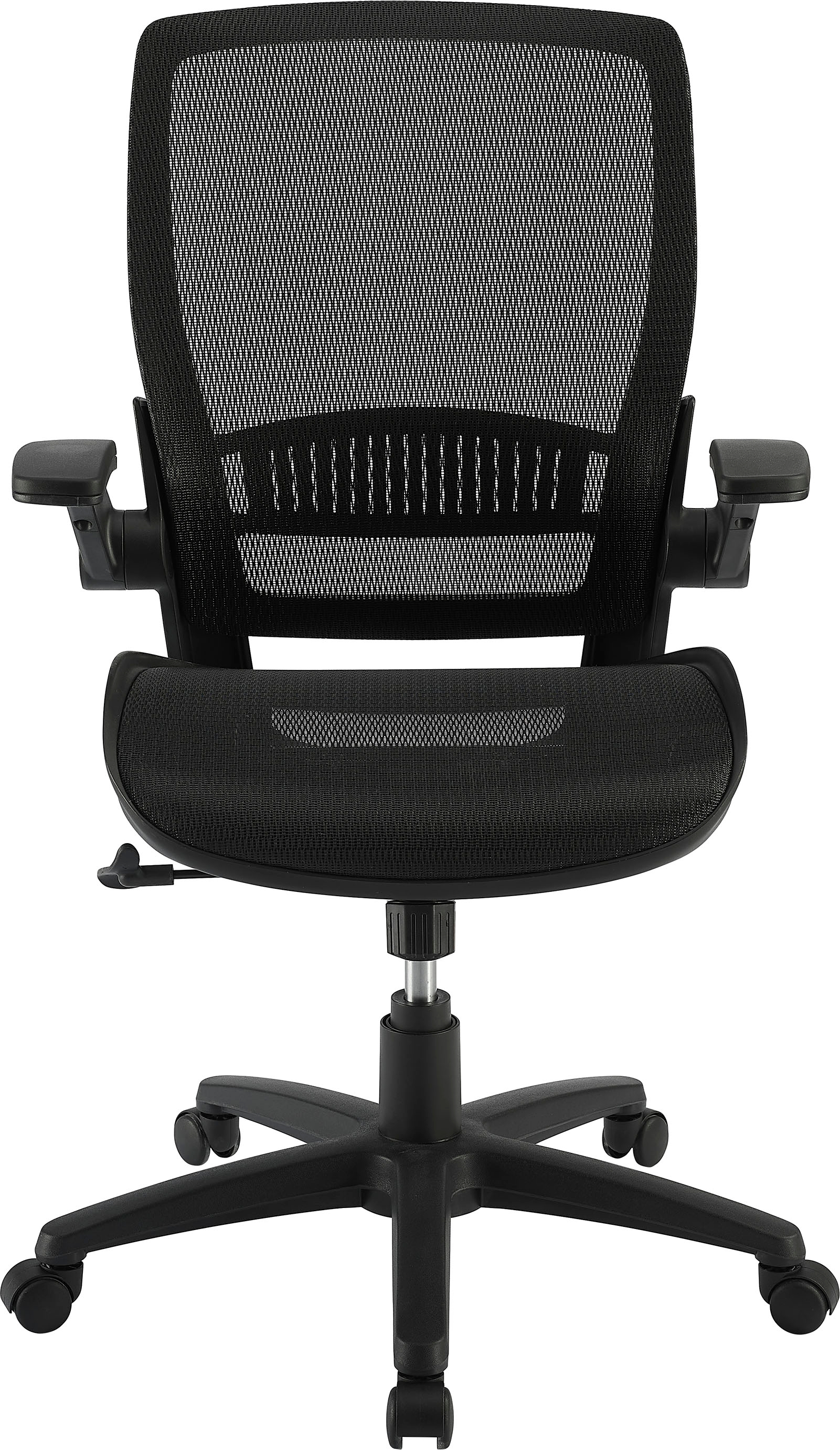 Insignia - Ergonomic Mesh Office Chair with Adjustable Arms - Black