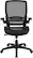 Front. Insignia™ - Ergonomic Mesh Office Chair with Adjustable Arms - Black.
