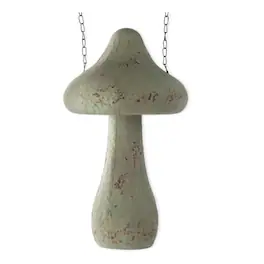 K&K Interiors - Weathered Metal Mushroom Arrow Replacement Sign 15.75 inch - Arrow Sold Separately - Green