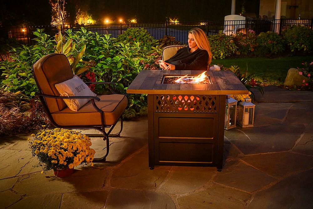 Mr. BarBQ Harris Fire Pit Black GAD19103ES Best Buy