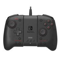Hori - Split Pad Pro Attachment Set for Nintendo Switch - Black - Front_Zoom