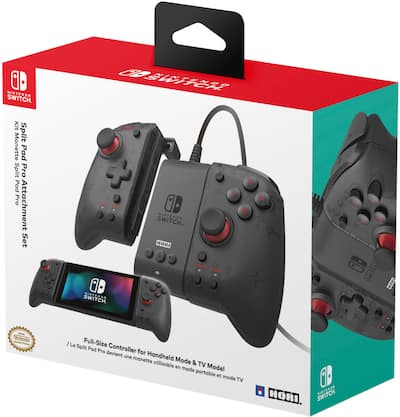 Hori Split Pad Pro Attachment Set for Nintendo Switch Black NSW Hori Split Pad Pro Attachment Set for Nintendo Switch Black NSW
