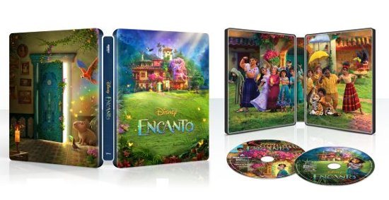 Front Standard. Encanto [SteelBook] [Includes Digital Copy] [4K Ultra HD Blu-ray/Blu-ray] [Only @ Best Buy] [2021].