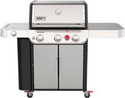 Weber - Genesis S-335 Propane Gas Grill - Stainless Steel - Angle_Zoom
