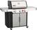 Left. Weber - Genesis S-335 Propane Gas Grill - Stainless Steel.
