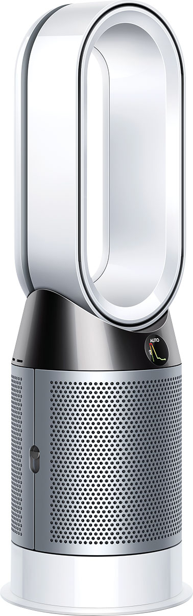 Left View: Dyson - Pure Cool Link - TP02 - Smart Tower Air Purifier and Fan - White, silver