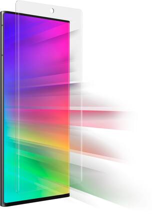 Alt View 11. ZAGG - InvisibleShield Fusion VisionGuard Defense Curve Blue Light Filtering Screen Protector for Samsung Galaxy S22 Ultra - Clear.