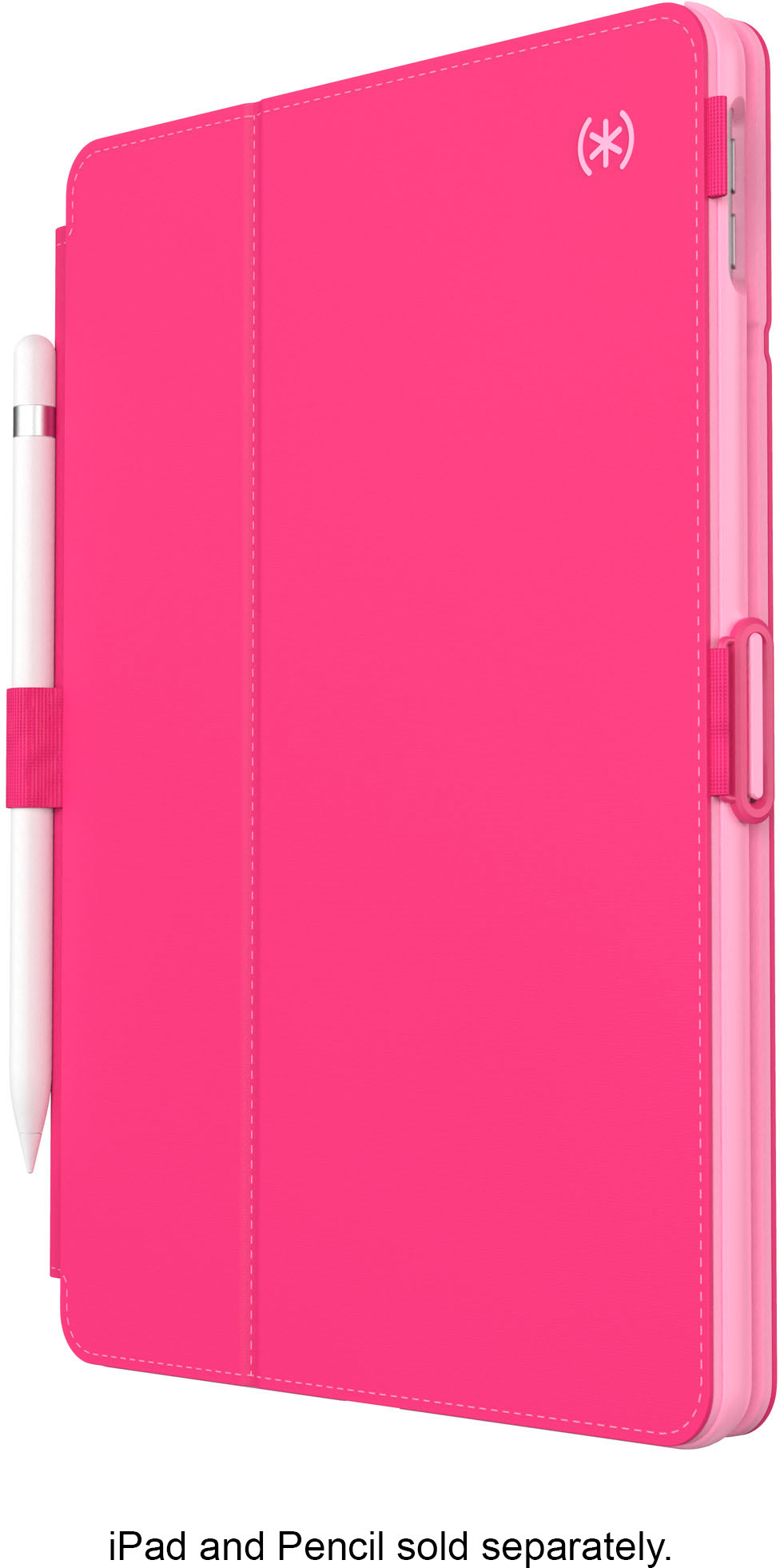 Left View: Speck - Balance Folio Tablet Case for Apple iPad 10.2" - Digital Pink