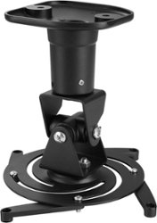 Insignia™ - Universal Projector Ceiling Mount - Black - Front_Zoom