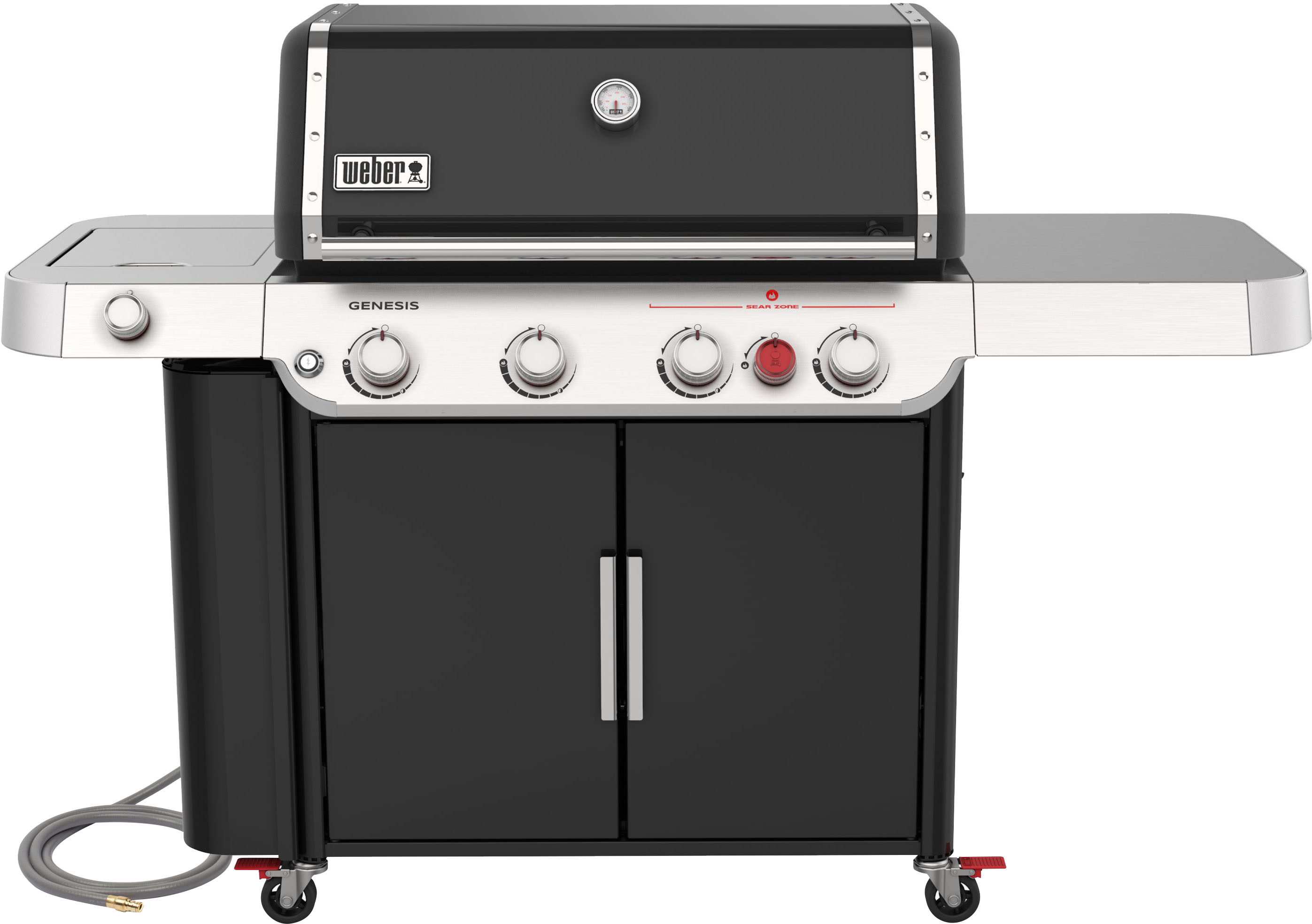 Angle View: Weber - Genesis E-435 Natural Gas Grill - Black