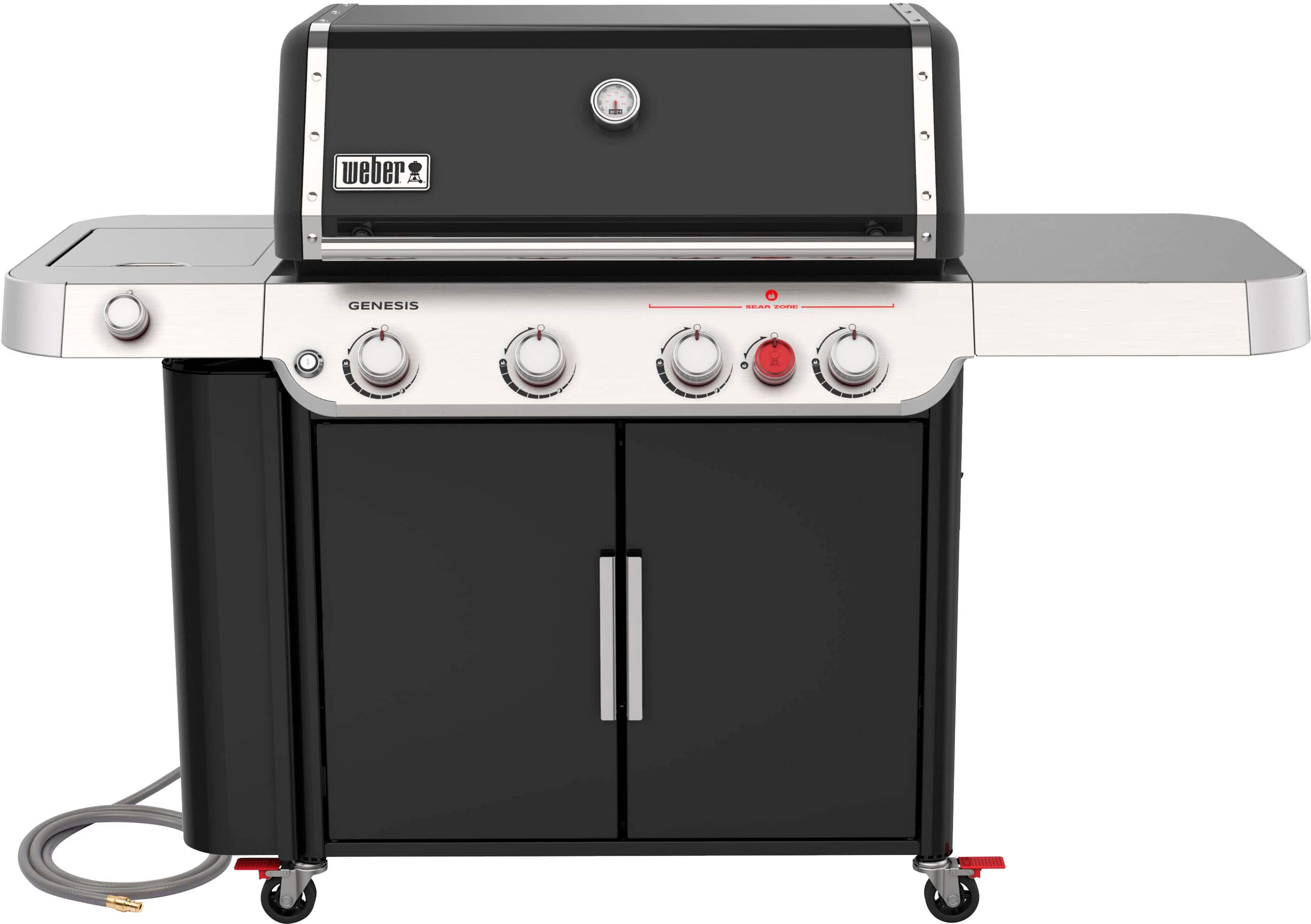 Angle. Weber - Genesis E-435 Natural Gas Grill - Black.