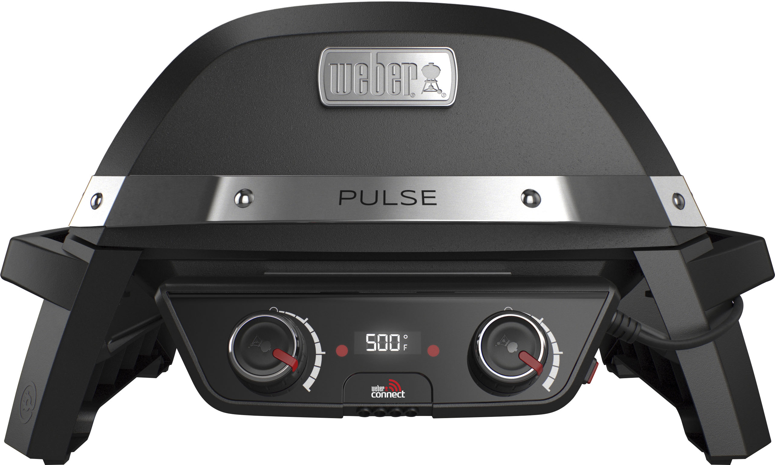 Left View: Weber - Pulse 2000 Electric Grill - Black