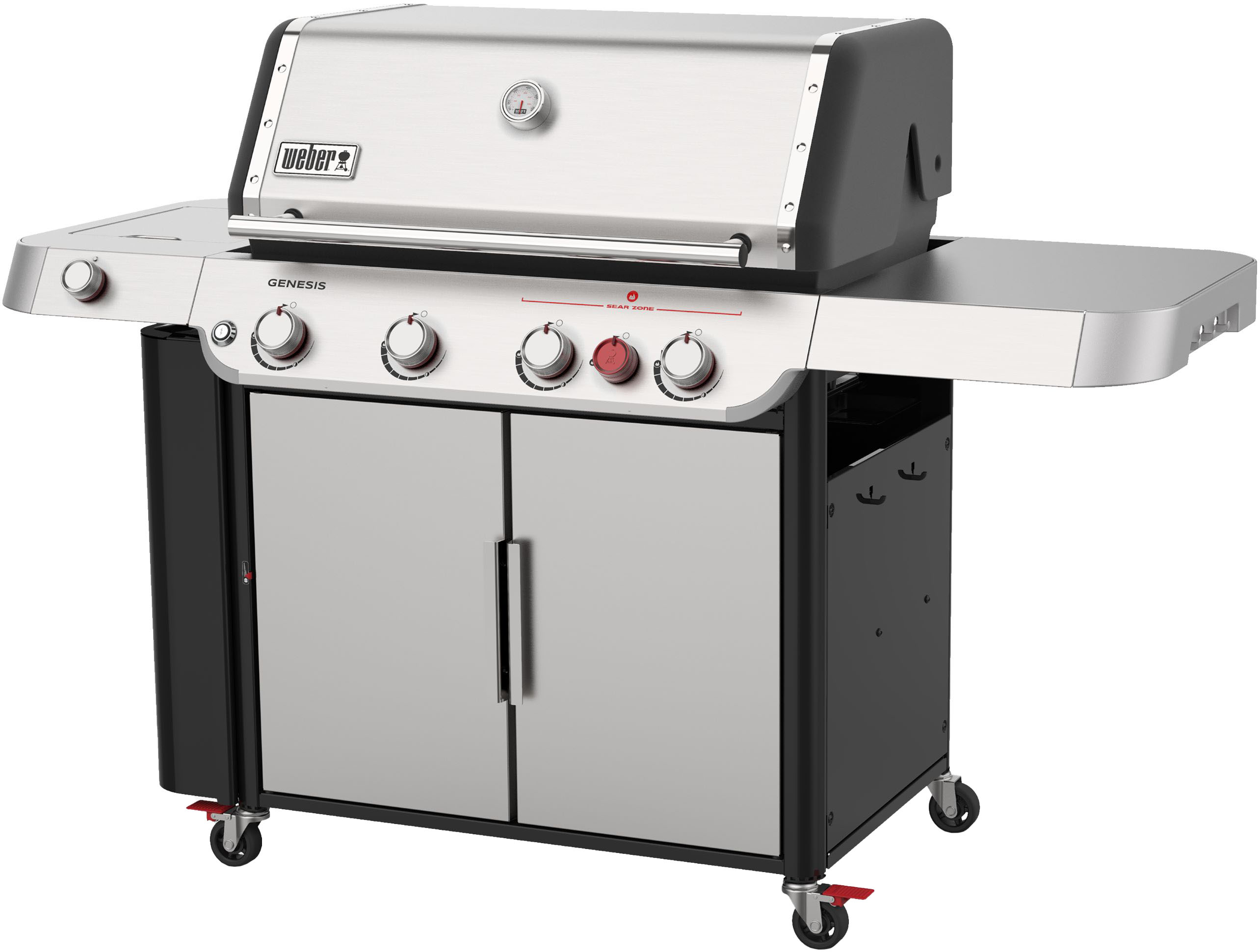 Weber S-435 Propane Gas Grill Stainless Steel - Best Buy