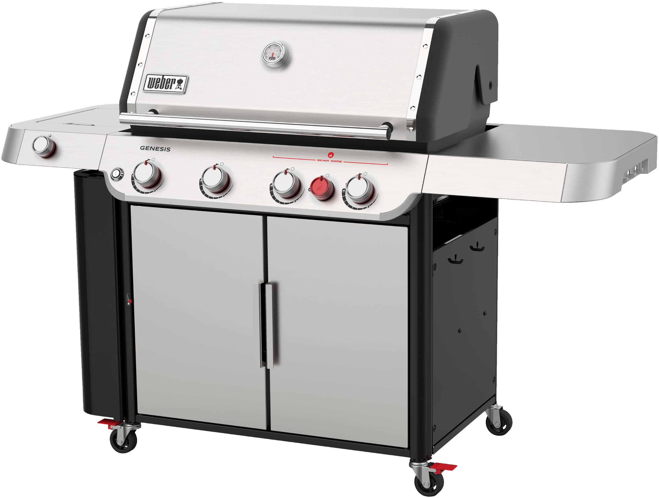 Alt View 11. Weber - Genesis S-435 Propane Gas Grill - Stainless Steel.