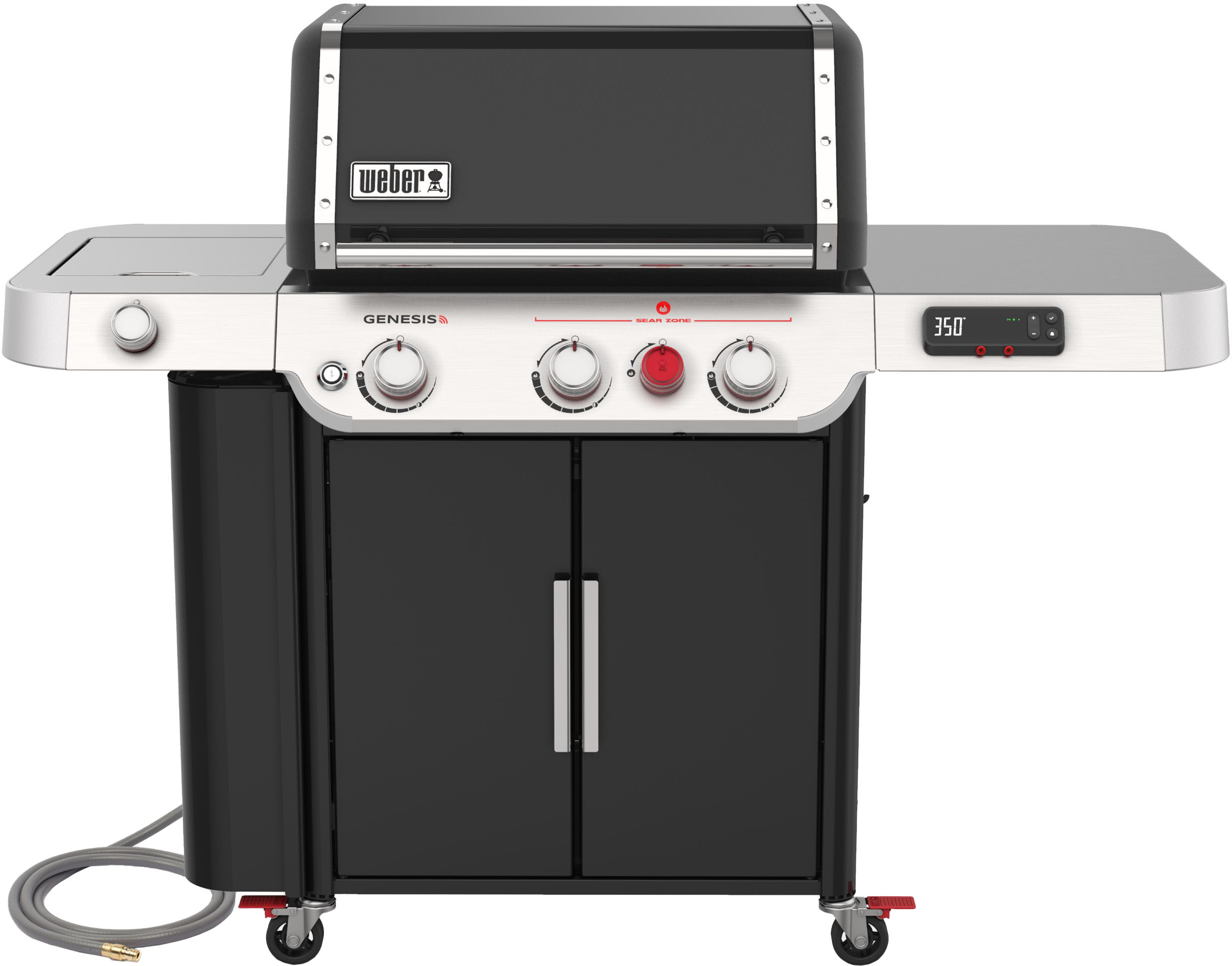 Angle View: Weber - Genesis EX-335 Natural Gas Grill - Black