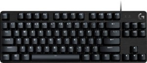 Logitech - G413 TKL SE Tenkeyless Wired Mechanical Tactile Switch Gaming Keyboard for Windows/Mac with Backlit Keys - Black - Front_Zoom