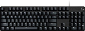 Logitech - G413 SE Full-Size Wired Mechanical Tactile Switch Gaming Keyboard for Windows/Mac with Backlit Keys - Black - Front_Zoom
