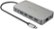 Front. Hyper - HyperDrive Dual 10 Port USB-C Hub, 4K HDMI, Ethernet, 1 USB-C, 2 USB-A, microSD/SD, travel dock for M1/M2/M3 MacBook - Gray.