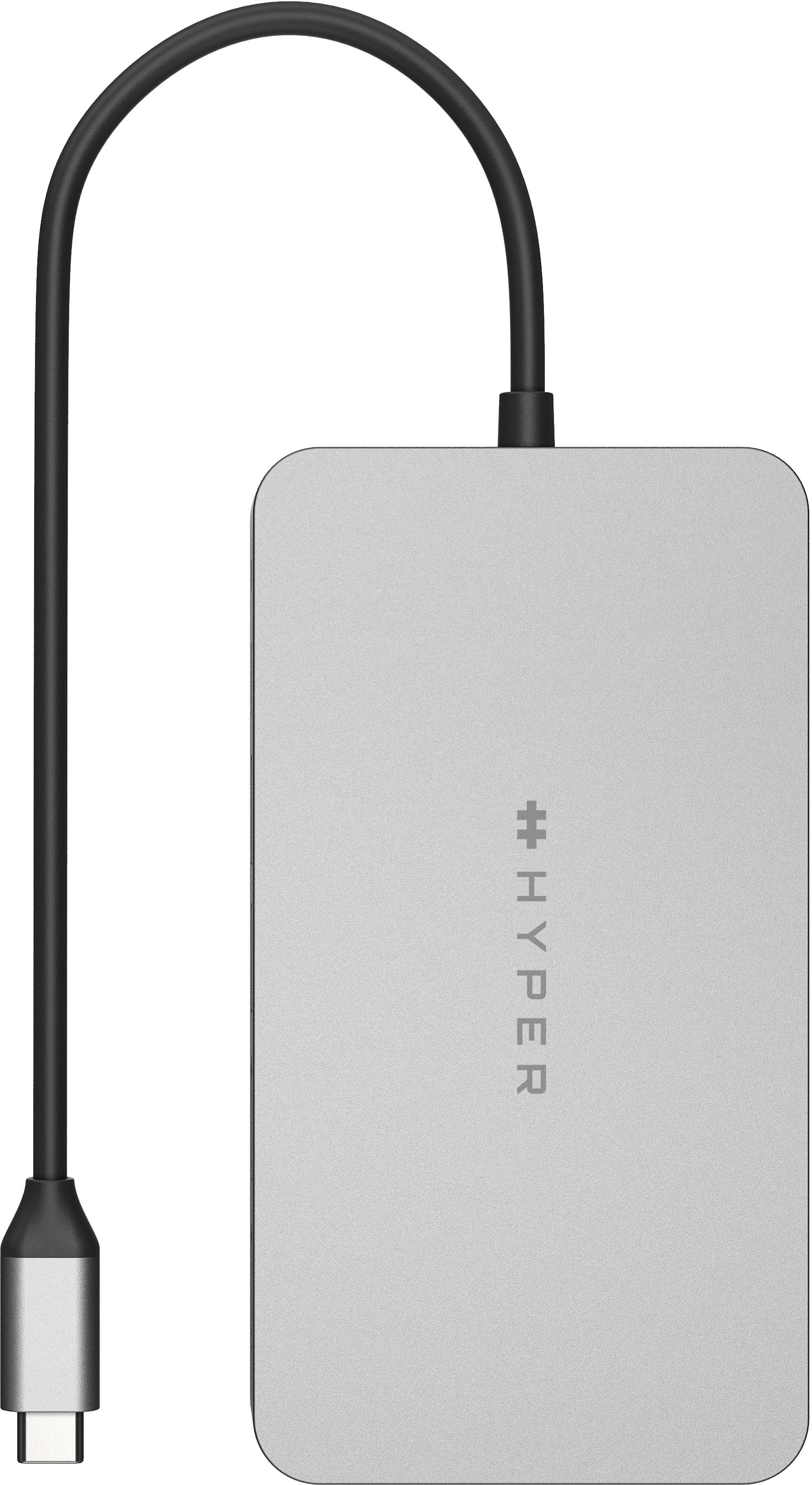 Hyper® HyperDrive Dual 4K HDMI 10-in-1 USB-C Hub M1/M2/M3 MacBooks - Silver