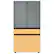Alt View 13. Samsung - Bespoke 4-Door French Door Refrigerator Panel - Bottom Panel - Sunrise Yellow Glass.