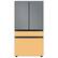 Alt View 13. Samsung - Bespoke 4-Door French Door Refrigerator Panel - Middle Panel - Sunrise Yellow Glass.